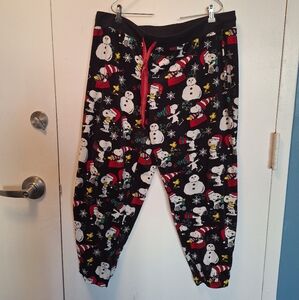 Women's Snoopy Christmas Lounge Pants, XL